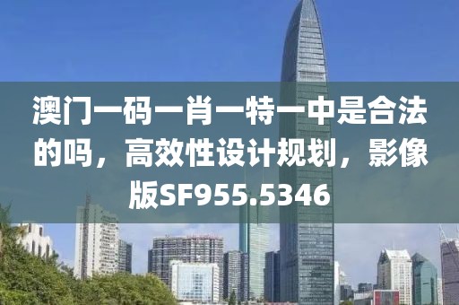 澳门一码一肖一特一中是合法的吗，高效性设计规划，影像版SF955.5346