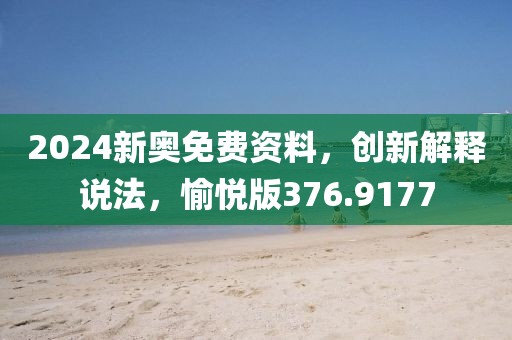 2024新奥免费资料，创新解释说法，愉悦版376.9177