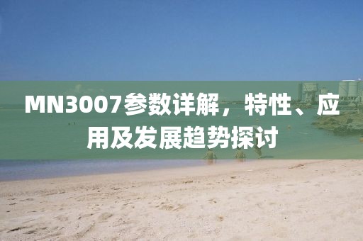 MN3007参数详解，特性、应用及发展趋势探讨