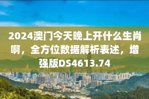 2024澳门今天晚上开什么生肖啊，全方位数据解析表述，增强版DS4613.74