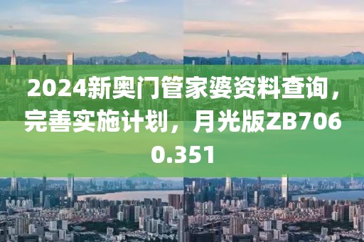 2024新奥门管家婆资料查询，完善实施计划，月光版ZB7060.351