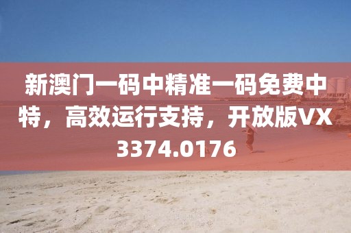 新澳门一码中精准一码免费中特，高效运行支持，开放版VX3374.0176