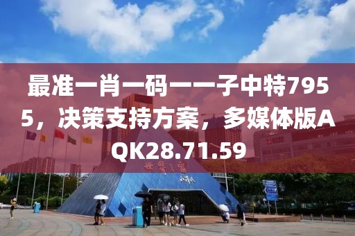最准一肖一码一一子中特7955，决策支持方案，多媒体版AQK28.71.59