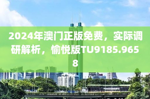 2024年澳门正版免费，实际调研解析，愉悦版TU9185.9658