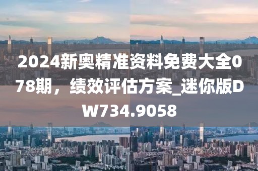 2024新奥精准资料免费大全078期，绩效评估方案_迷你版DW734.9058