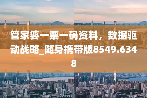 管家婆一票一码资料，数据驱动战略_随身携带版8549.6348