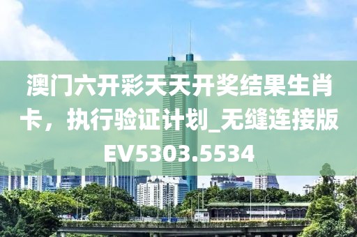 澳门六开彩天天开奖结果生肖卡，执行验证计划_无缝连接版EV5303.5534