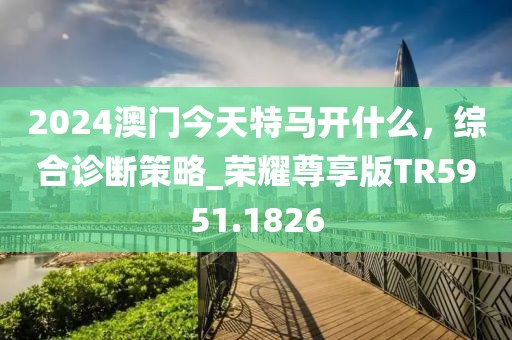 2024澳门今天特马开什么，综合诊断策略_荣耀尊享版TR5951.1826