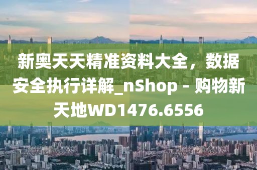 新奥天天精准资料大全，数据安全执行详解_nShop - 购物新天地WD1476.6556