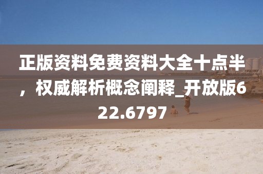 正版资料免费资料大全十点半，权威解析概念阐释_开放版622.6797