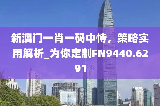 新澳门一肖一码中恃，策略实用解析_为你定制FN9440.6291