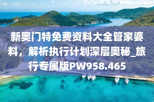 新奥门特免费资料大全管家婆料，解析执行计划深层奥秘_旅行专属版PW958.465