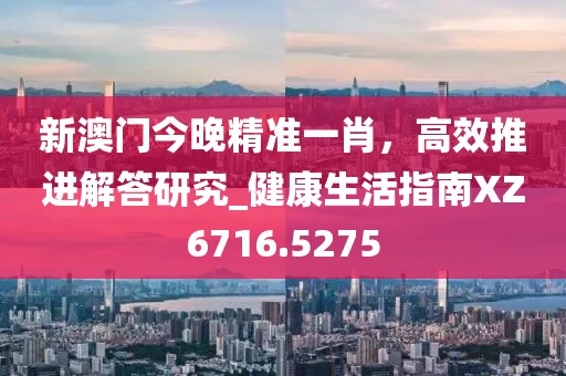 新澳门今晚精准一肖，高效推进解答研究_健康生活指南XZ6716.5275