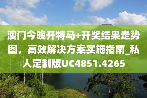 澳门今晚开特马+开奖结果走势图，高效解决方案实施指南_私人定制版UC4851.4265