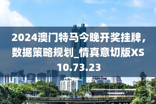 2024澳门特马今晚开奖挂牌，数据策略规划_情真意切版XS10.73.23