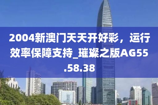 2004新澳门天天开好彩，运行效率保障支持_璀璨之版AG55.58.38