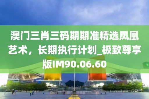 澳门三肖三码期期准精选凤凰艺术，长期执行计划_极致尊享版IM90.06.60