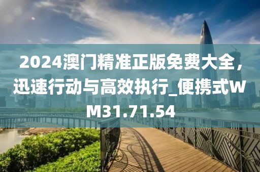 2024澳门精准正版免费大全，迅速行动与高效执行_便携式WM31.71.54