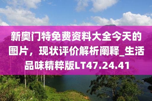 新奥门特免费资料大全今天的图片，现状评价解析阐释_生活品味精粹版LT47.24.41