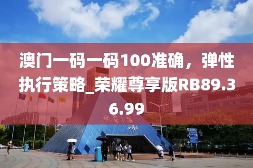 澳门一码一码100准确，弹性执行策略_荣耀尊享版RB89.36.99