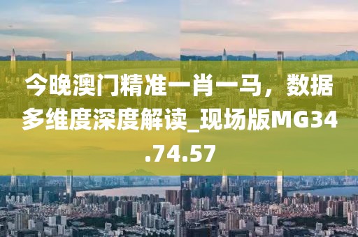 今晚澳门精准一肖一马，数据多维度深度解读_现场版MG34.74.57