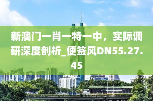 新澳门一肖一特一中，实际调研深度剖析_便签风DN55.27.45