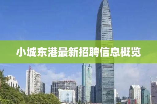 小城东港最新招聘信息概览
