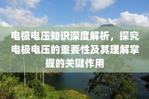 电极电压知识深度解析，探究电极电压的重要性及其理解掌握的关键作用