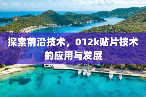 探索前沿技术，012k贴片技术的应用与发展