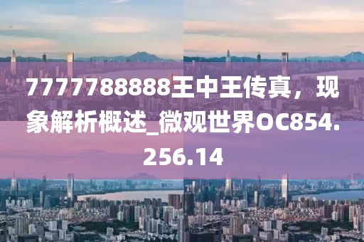 7777788888王中王传真，现象解析概述_微观世界OC854.256.14