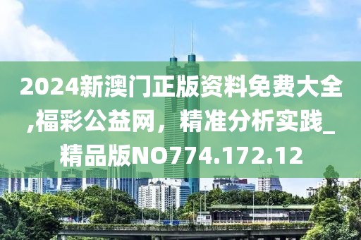2024新澳门正版资料免费大全,福彩公益网，精准分析实践_精品版NO774.172.12