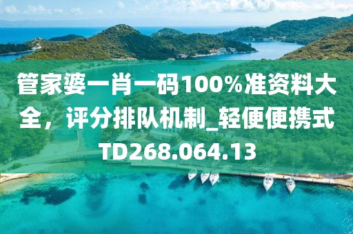 管家婆一肖一码100%准资料大全，评分排队机制_轻便便携式TD268.064.13