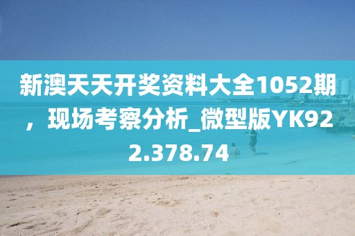 新澳天天开奖资料大全1052期，现场考察分析_微型版YK922.378.74