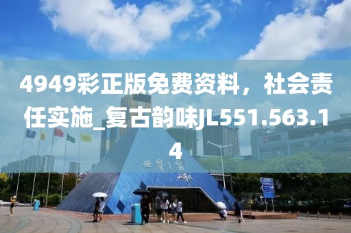 4949彩正版免费资料，社会责任实施_复古韵味JL551.563.14