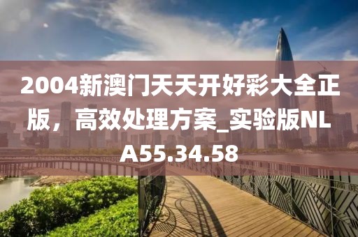 2004新澳门天天开好彩大全正版，高效处理方案_实验版NLA55.34.58