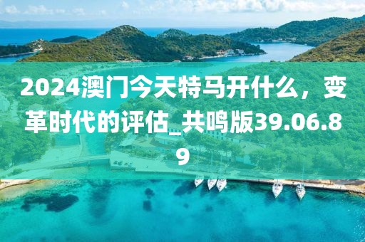 2024澳门今天特马开什么，变革时代的评估_共鸣版39.06.89