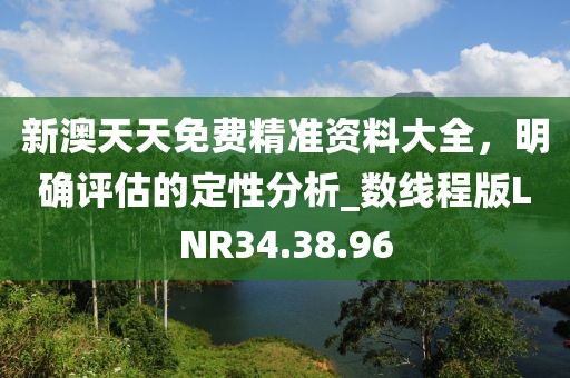 新澳天天免费精准资料大全，明确评估的定性分析_数线程版LNR34.38.96