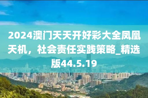 2024澳门天天开好彩大全凤凰天机，社会责任实践策略_精选版44.5.19
