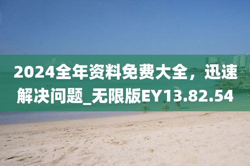2024全年资料免费大全，迅速解决问题_无限版EY13.82.54