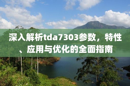 深入解析tda7303参数，特性、应用与优化的全面指南