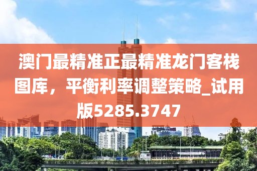澳门最精准正最精准龙门客栈图库，平衡利率调整策略_试用版5285.3747