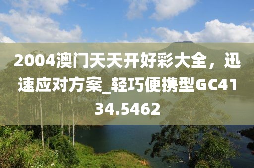 2004澳门天天开好彩大全，迅速应对方案_轻巧便携型GC4134.5462