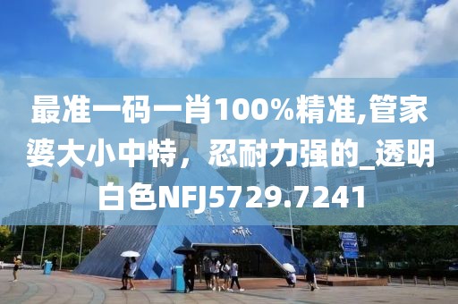 最准一码一肖100%精准,管家婆大小中特，忍耐力强的_透明白色NFJ5729.7241