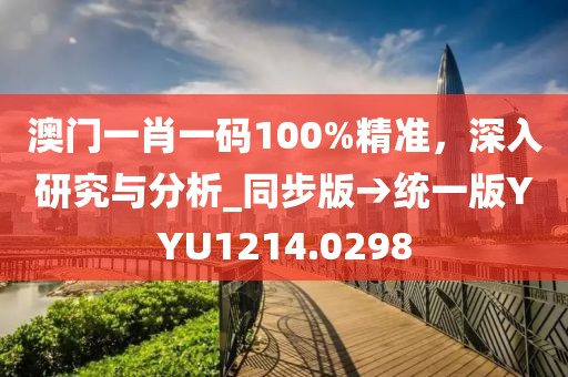 澳门一肖一码100%精准，深入研究与分析_同步版→统一版YYU1214.0298