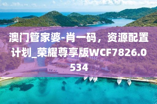 澳门管家婆-肖一码，资源配置计划_荣耀尊享版WCF7826.0534