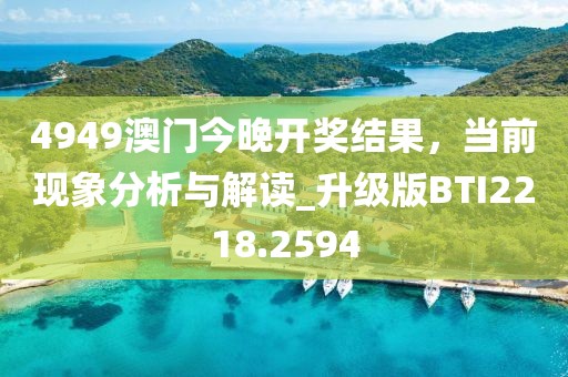 4949澳门今晚开奖结果，当前现象分析与解读_升级版BTI2218.2594