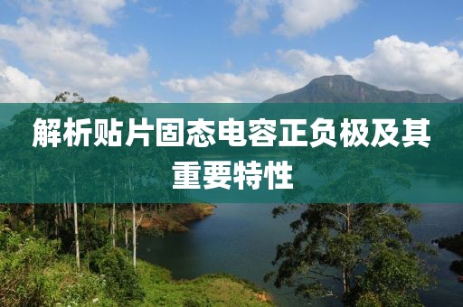 解析贴片固态电容正负极及其重要特性