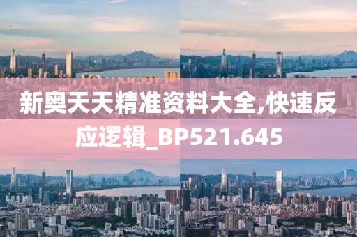 新奥天天精准资料大全,快速反应逻辑_BP521.645