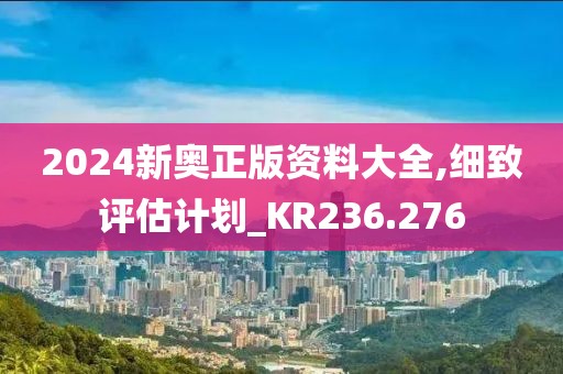 2024新奥正版资料大全,细致评估计划_KR236.276