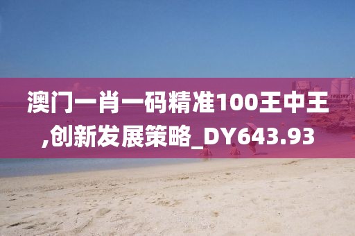 澳门一肖一码精准100王中王,创新发展策略_DY643.93
